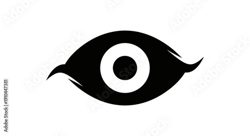 eye logo design, vision symbol, creative concept