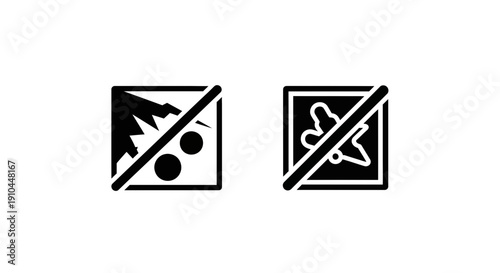 no debris, no contamination, prohibition sign, no pollution, no damage