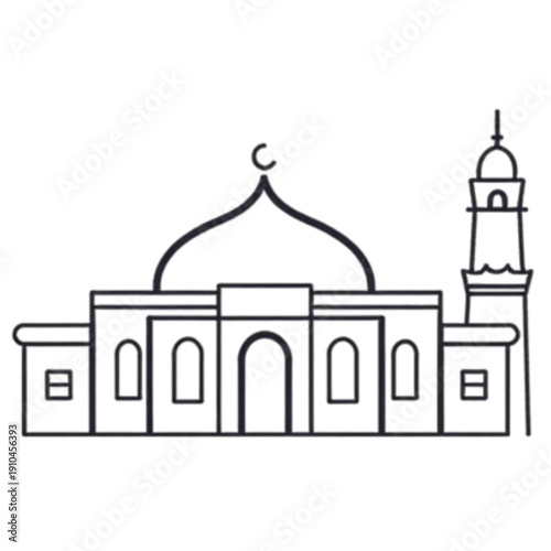 taj mahal vector illustration