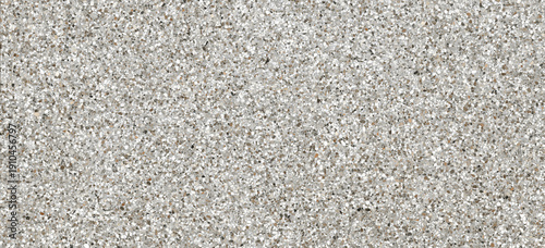 Bild auf Leinwand Light grey fine-grain terrazzo texture with multi-color aggregates, seamless polished pebble wash stone surface