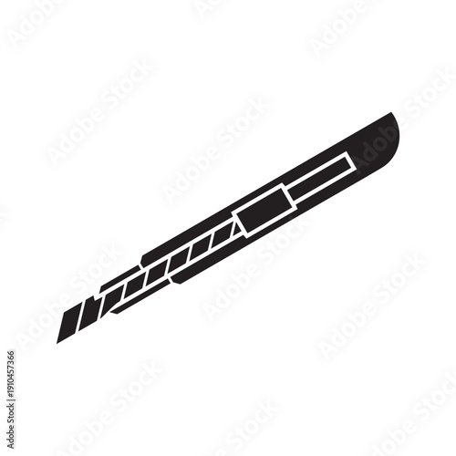 Cutter icon vector design template illustration on white background. color editable
