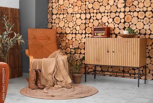 Interior of living room wit...