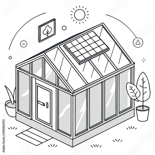 Sleek Solar-Powered Smart Greenhouse Design for Sustainable and Efficient Crop Cultivation