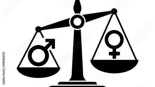 Scales of Justice Symbolizing Gender Equality and Balance.