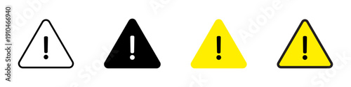 Exclamation Mark Warning Signs: Alert Symbols for Danger & Attention