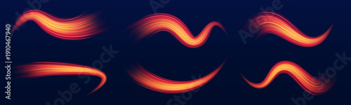 Rotating energy circles glow in neon gradients. Sparks scatter in a spiral motion. Dark background emphasizes the bright dynamic shapes.