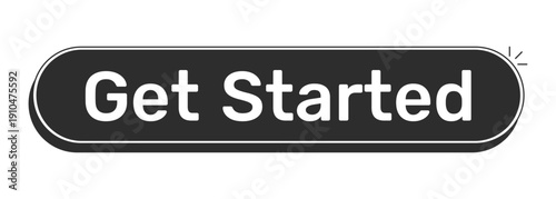 Apply now rounded modern black UI element. Application submission. User enrollment subscription. Job portal. Monochrome clickable button. Flat web CTA with white bold text. Rubik font used