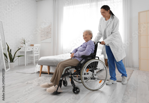 Physical therapist with sen...