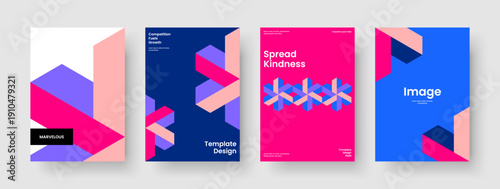 Geometric Report Design. Modern Flyer Template. Isolated Business Presentation Layout. Banner. Book Cover. Background. Brochure. Poster. Brand Identity. Leaflet. Handbill. Newsletter. Advertising