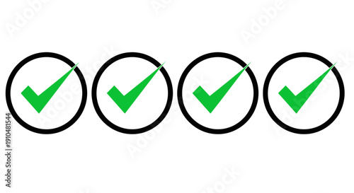 green checkmarks in circles, success concept, positive feedback Free Download green checkmarks in circles, success concept, positive feedback - GFXLoad