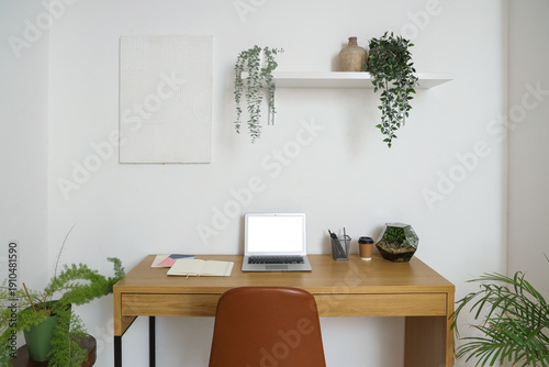 Interior of light office wi...