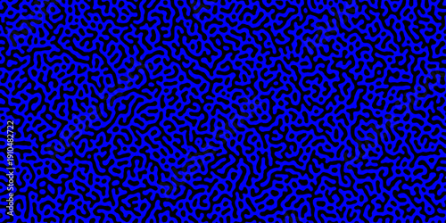 Abstract truing organic wallpaper Turing reaction diffusion monochrome seamless pattern .Monochrome Turing reaction background .Natural seamless line pattern. Linear design with biological shapes