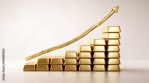Golden Ascent: An upward ar...