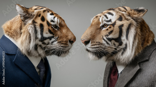 Corporate Clash: Two tigers...