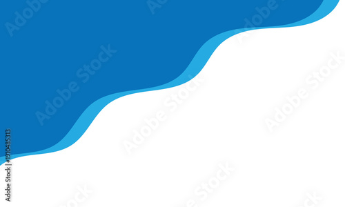 Separator shapes for website. curve lines, wave frame for page isolated on white. vector blue illustration . EPS 10 .