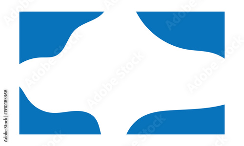 Separator shapes for website. curve lines, wave frame for page isolated on white. vector blue illustration . EPS 10 .