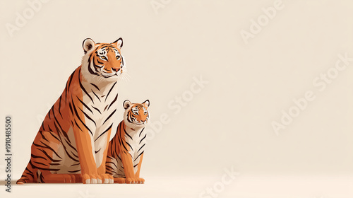 Tiger Family Portrait: A ma...