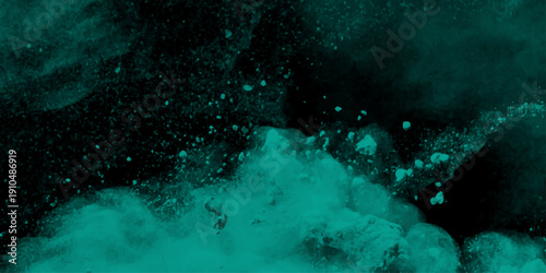Abstract blue water color hand painted art victor illustration. Dark blue painted smoky textured black color powder explosion. Black and `blue Smoke background elegant luxury space with stars.