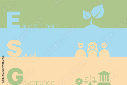 enviralment social governance icon symbol green nature illustration artwork design