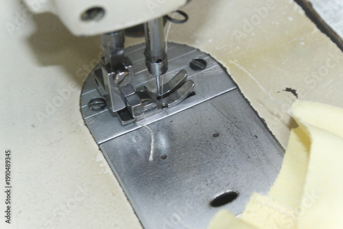 Sewing Tools and Equipment with a Sewing project on a Boutique Shop