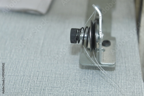Sewing Tools and Equipment with a Sewing project on a Boutique Shop