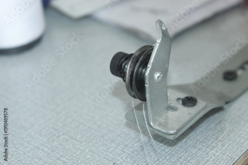 Sewing Tools and Equipment with a Sewing project on a Boutique Shop