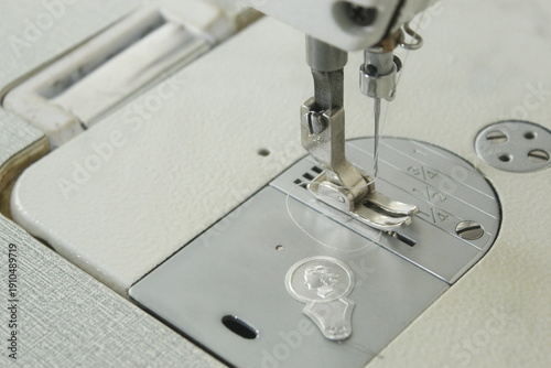 Sewing Tools and Equipment with a Sewing project on a Boutique Shop