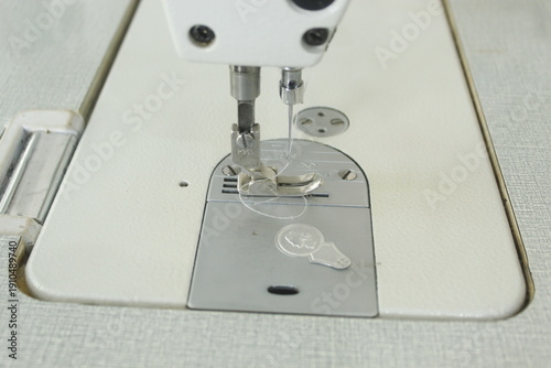 Sewing Tools and Equipment with a Sewing project on a Boutique Shop