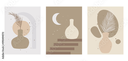 posters with plant in vase