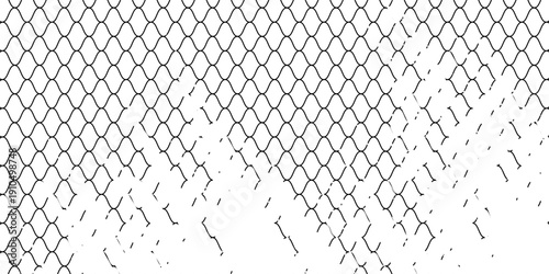 Mesh texture for fishing nets. Grunge pattern for sportswear or soccer goal, volleyball net, basketball hoop, hockey, athletics. Grunge background