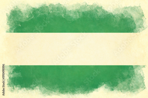 Fotografie Andalusia or Santa Cruz - vintage flag