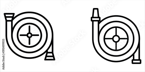 Simple black and white pump icons for industrial use,fire house icon