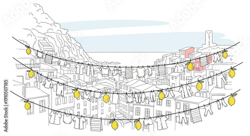 Christmas Lights Decoration on Strings.