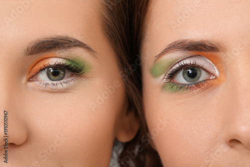 Irish women with festive ma...