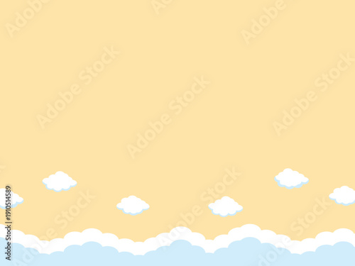 正月, 年賀状, 空, 雲, フレーム, 紙吹雪, 青空, 干支, 風景, 年賀, 新年, 自然, かわいい, 