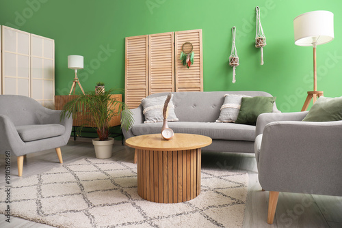 Interior of living room wit...