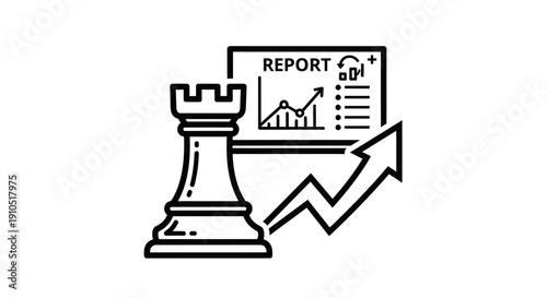 Chess Piece with Report and Graph.