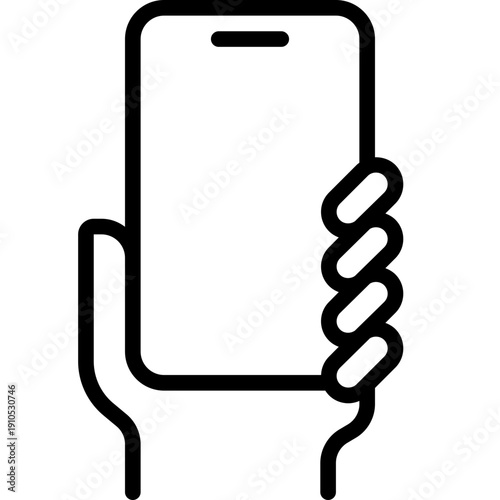 hand holding a mobile phone