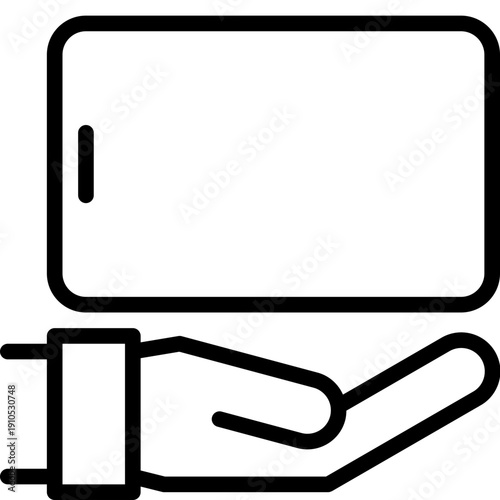 hand holding a mobile phone