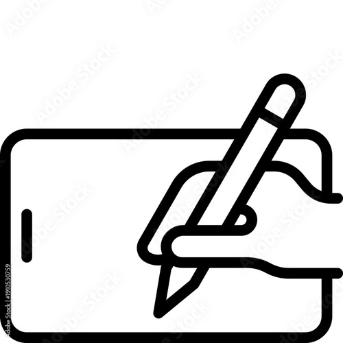 signature mobile phone icon