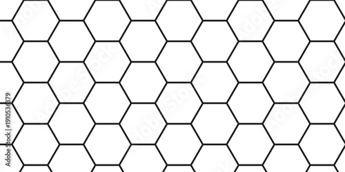 Seamless abstract background featuring a yellow and orange honeycomb hexagon pattern with a geometric bee cell structure and vector tile texture for a modern wallpaper design