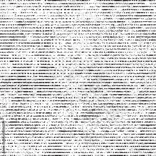Grunge horizontal textured stripe pattern. Distress, speckled lines texture. Vector overlay .