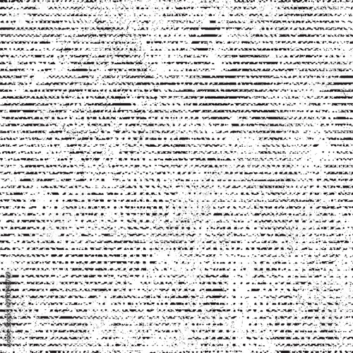 Grunge horizontal textured stripe pattern. Distress, speckled lines texture. Vector overlay .