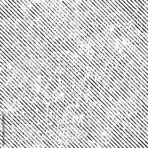 Grunge diagonal stripe, distress, speckled texture. Oblique textured lines. Vector overlay .