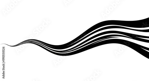 Black wavy lines on white background.