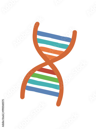 genetic research concept with DNA model
