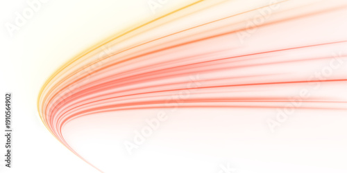 Curved neon ribbons collide and twist in vibrant motion patterns. Energy flows along every glowing line. Perfect for futuristic city or racing visuals. PNG