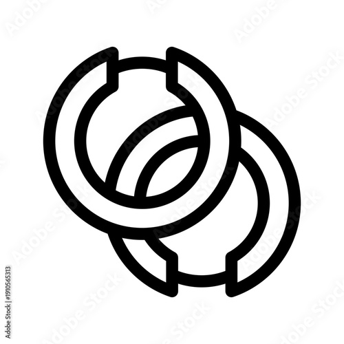 Earrings Icon Vector Symbol Design Illustration