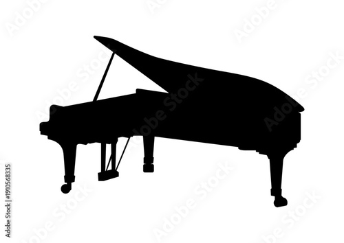 グランドピアノのシルエット