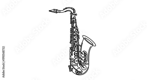 Saxophone instrument in music category.